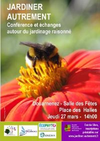Conférence Jardiner autrement. Le jeudi 27 mars 2014 à Douarnenez. Finistere.  14H00